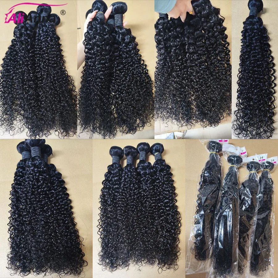 Curly Water Wave Human Hair Bundles