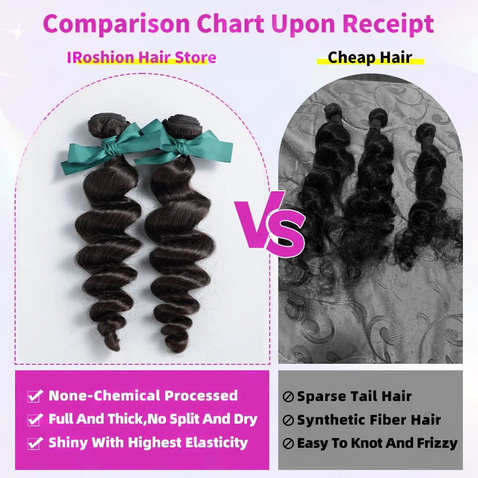 Loose Water Wave Human Hair Bundles