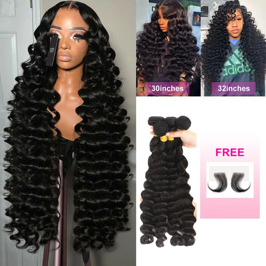 Loose Water Wave Human Hair Bundles